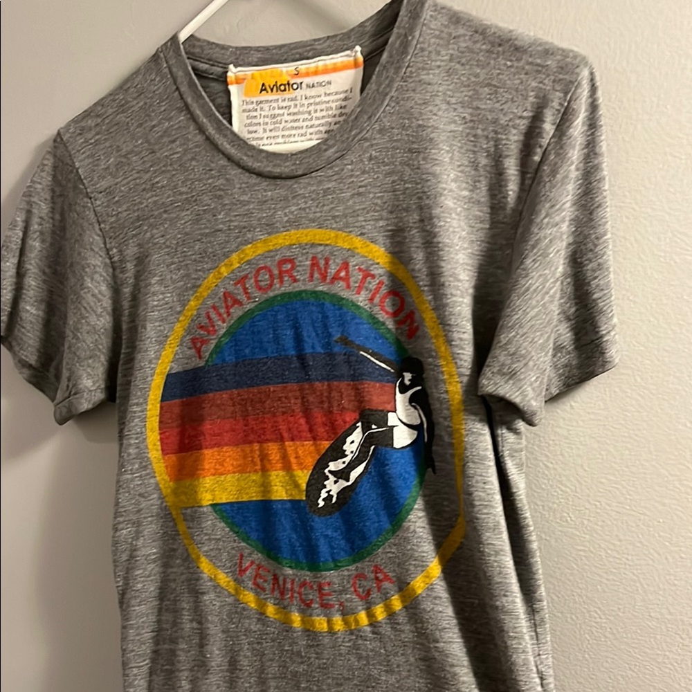 Aviator Nation Women’s Gray Graphic T-Shirt
